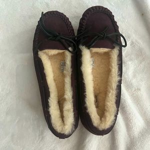 UGG SHERPA LINED MOCCASINS